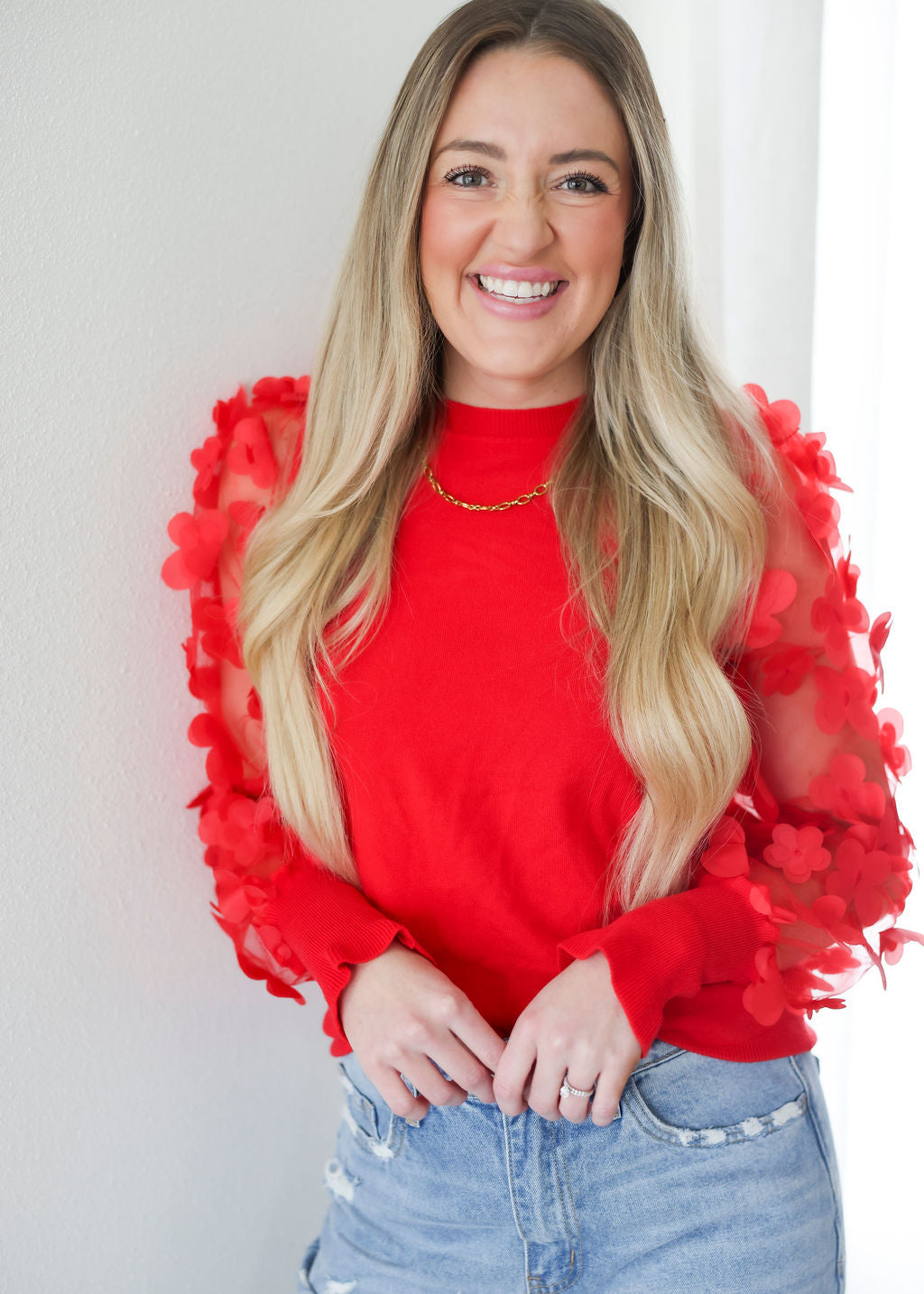 image of Tiara Floral Mesh Sleeve