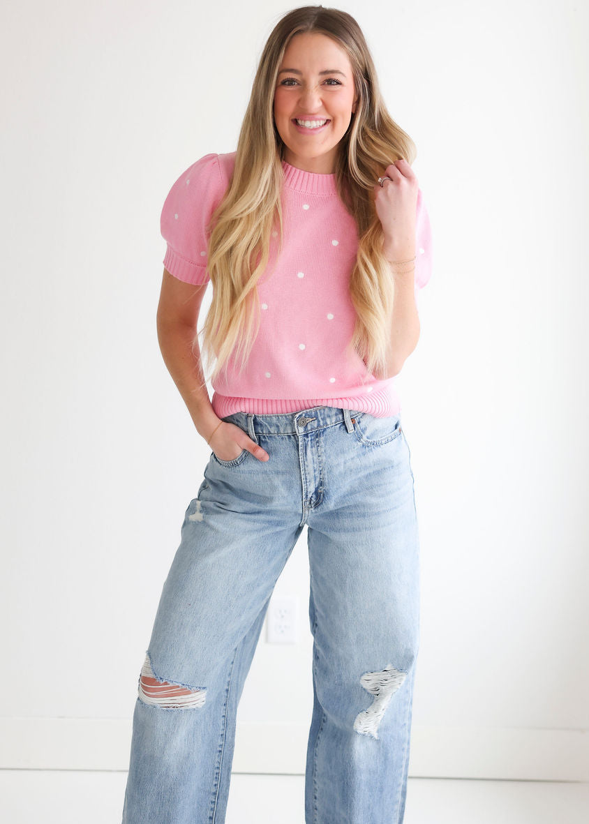 image of Keri Polka Dot Sweater