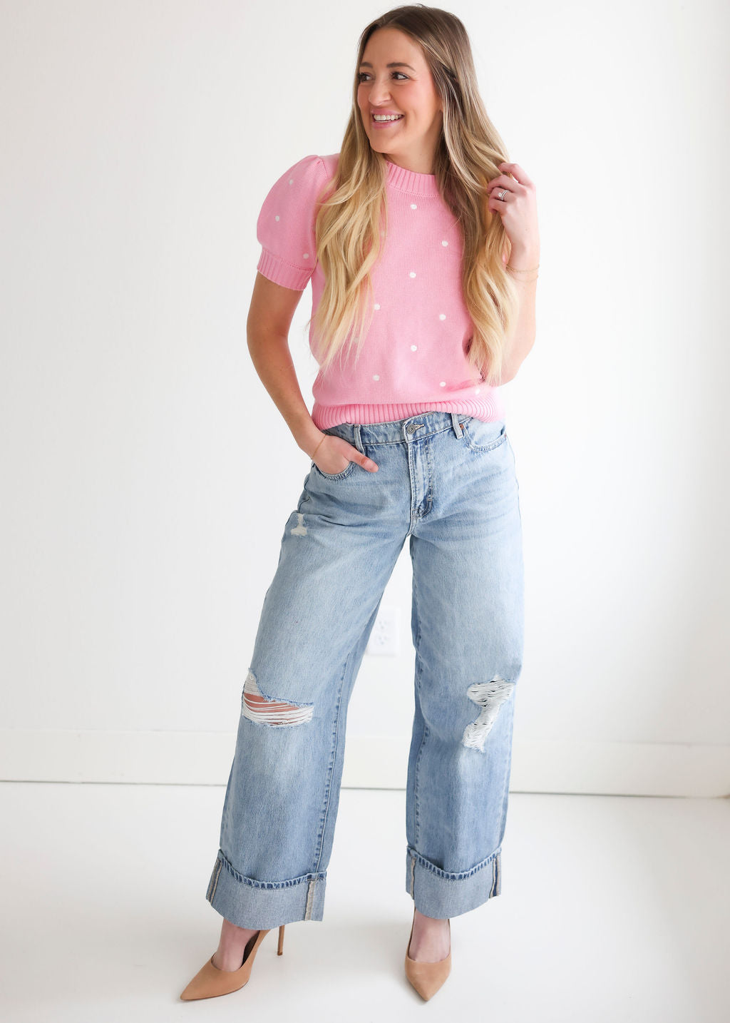 Keri Polka Dot Sweater