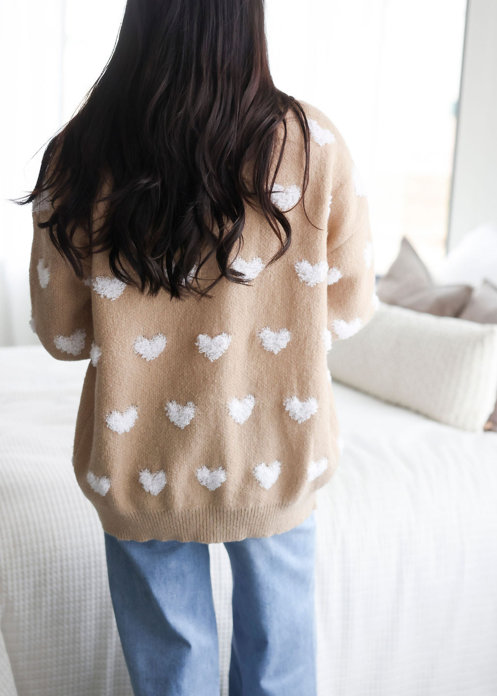 Hestia Heart Print Cardigan