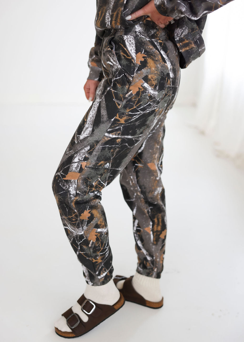 Backwoods Camo Joggers by Lily & Lottie