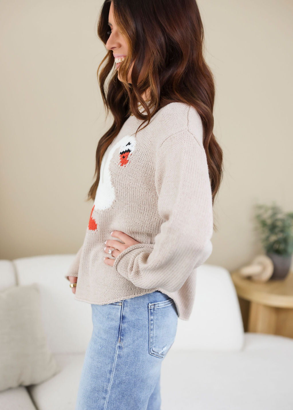 Swan Knit Sweater
