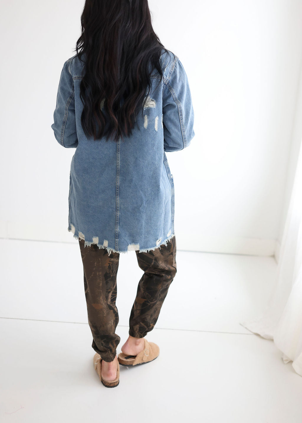 Act Out Denim Shacket