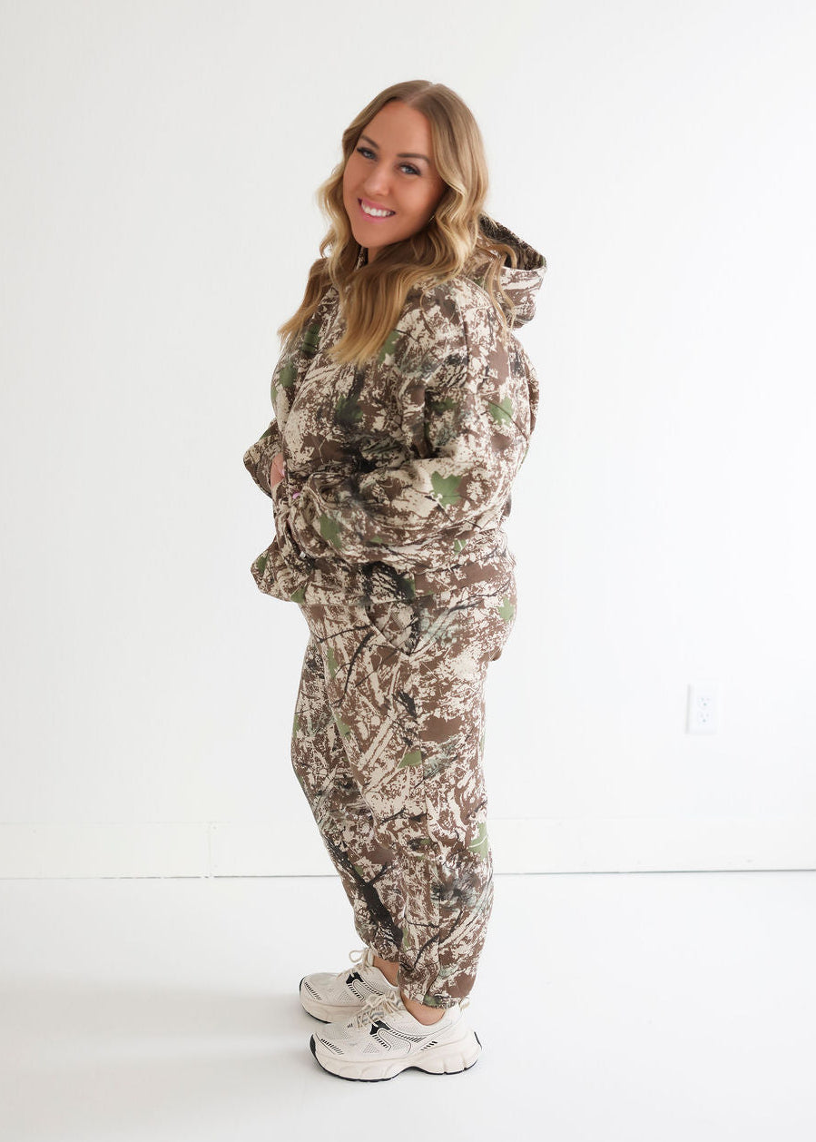 Mixed Sand Camo Joggers by Lily & Lottie
