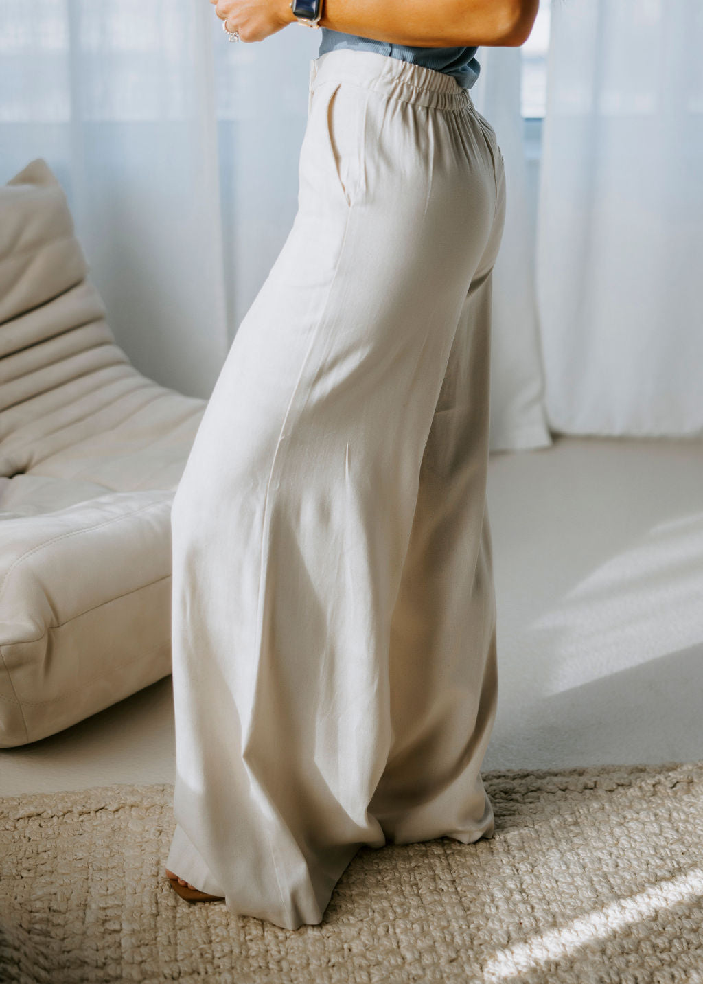 Haven Linen Wide Leg Pants