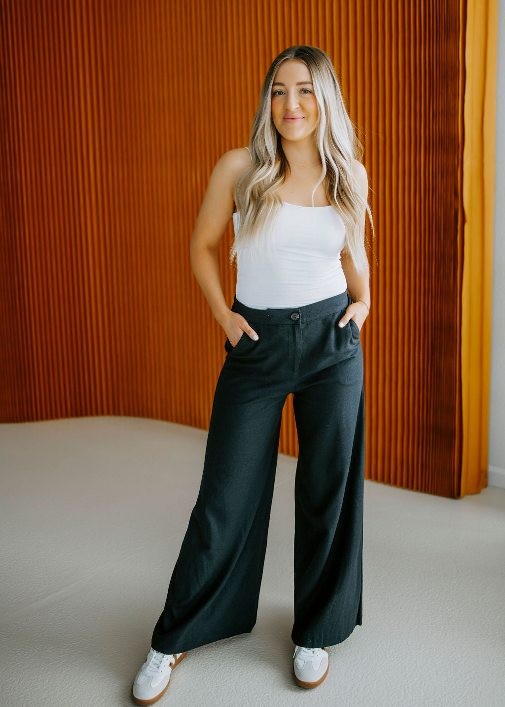 Haven Linen Wide Leg Pants