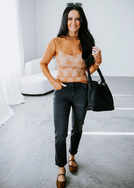 Elaina Mesh Long Sleeve Top product view