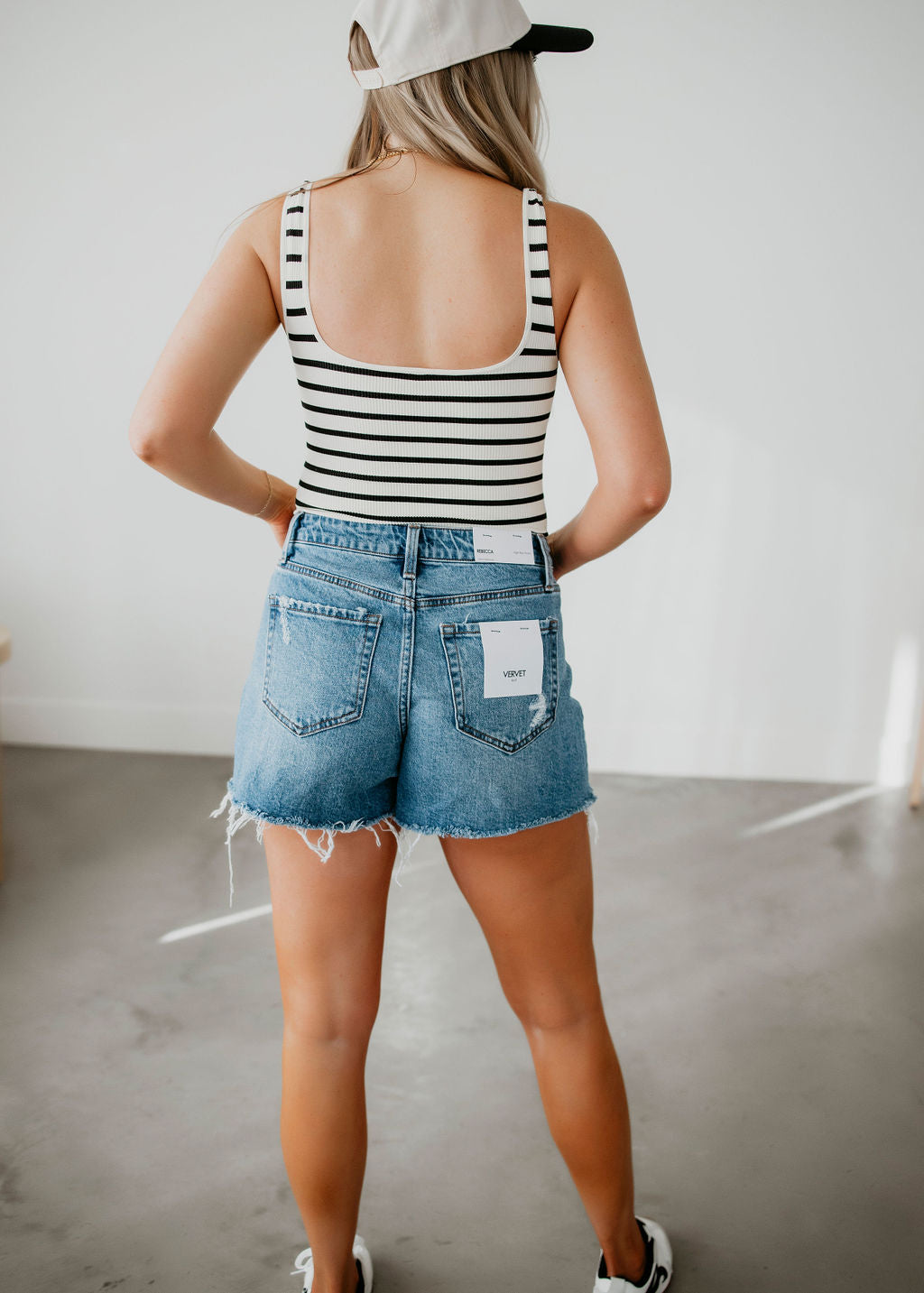 Ronnie Striped Rib Bodysuit