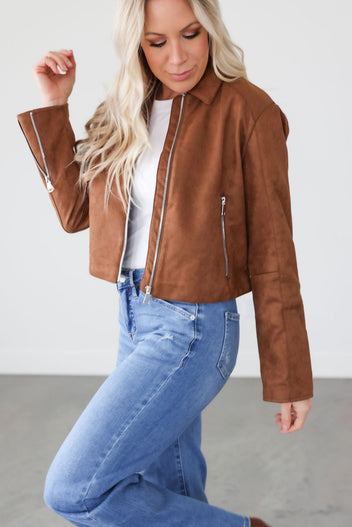 Crissy Suede Cropped Jacket