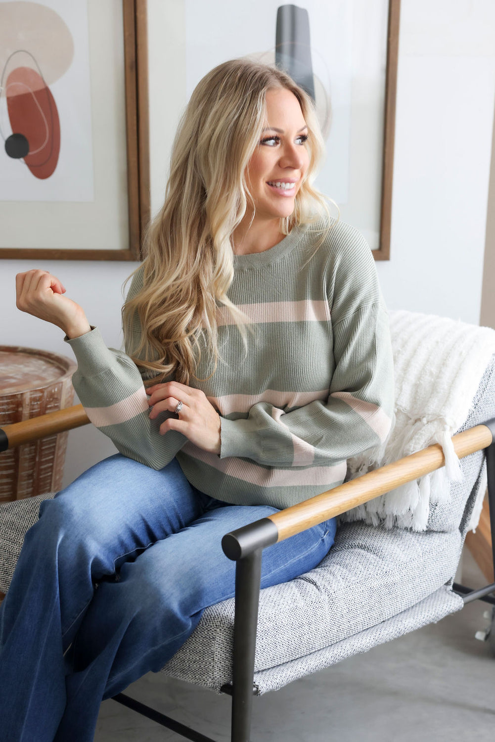 Paulie Striped Pullover