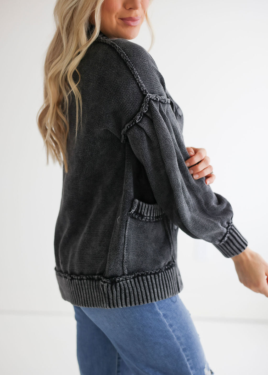 Shelyssa Ribbed Knit Cardigan