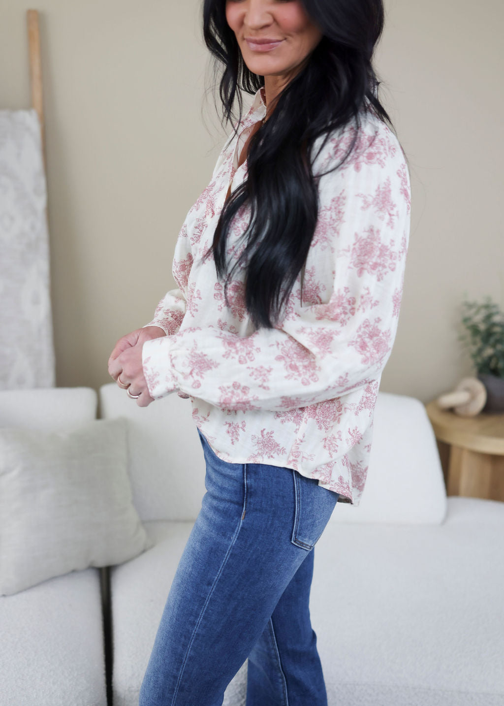 Lesley Floral Print Top