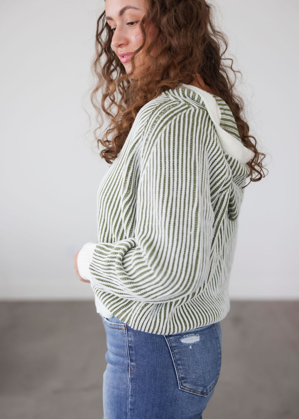 Kelsie Striped Hoodie