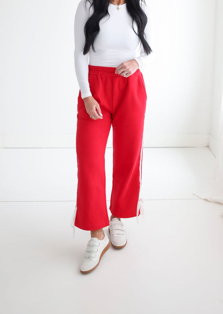 Terri Side Bow Sweatpants product view