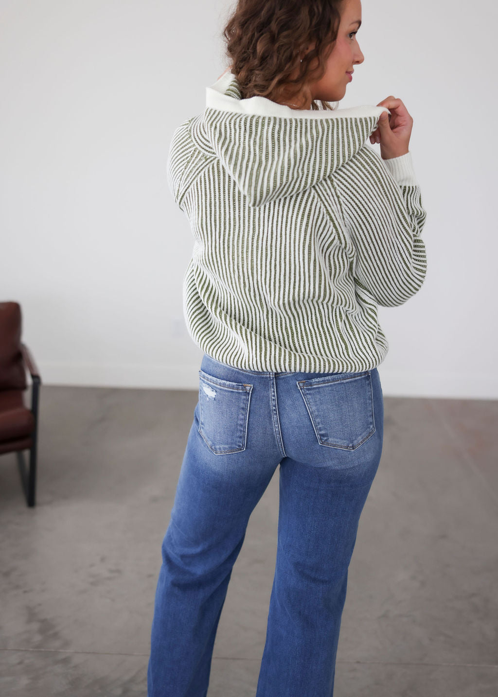 Kelsie Striped Hoodie