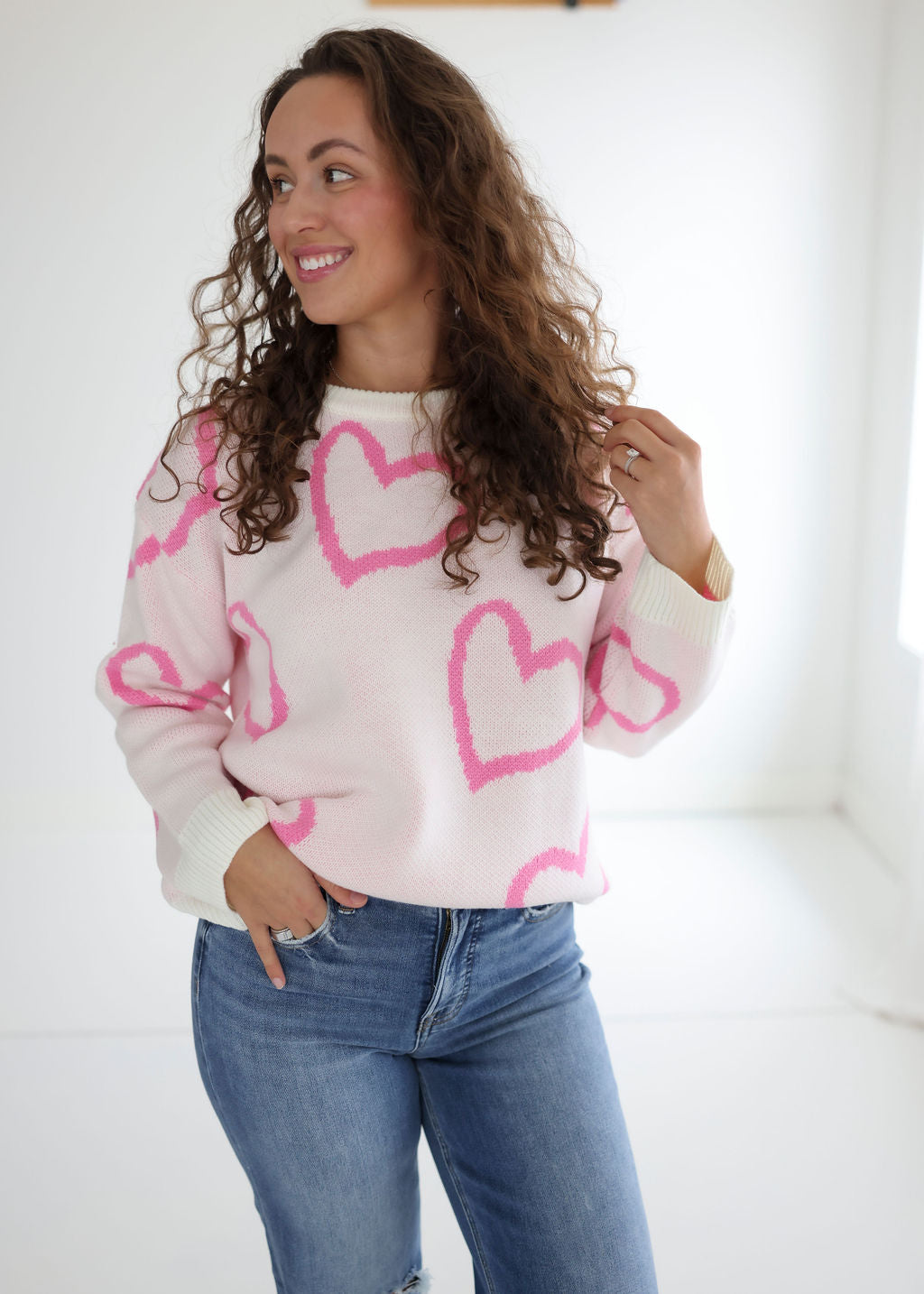 image of Heart Oversized Sweater