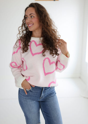 Heart Oversized Sweater