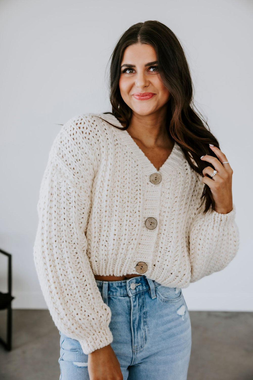 Teddie Chunky Knit Cardigan