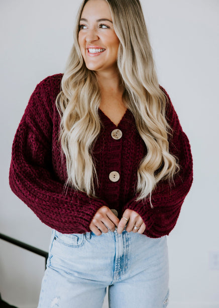 Teddie Chunky Knit Cardigan product view