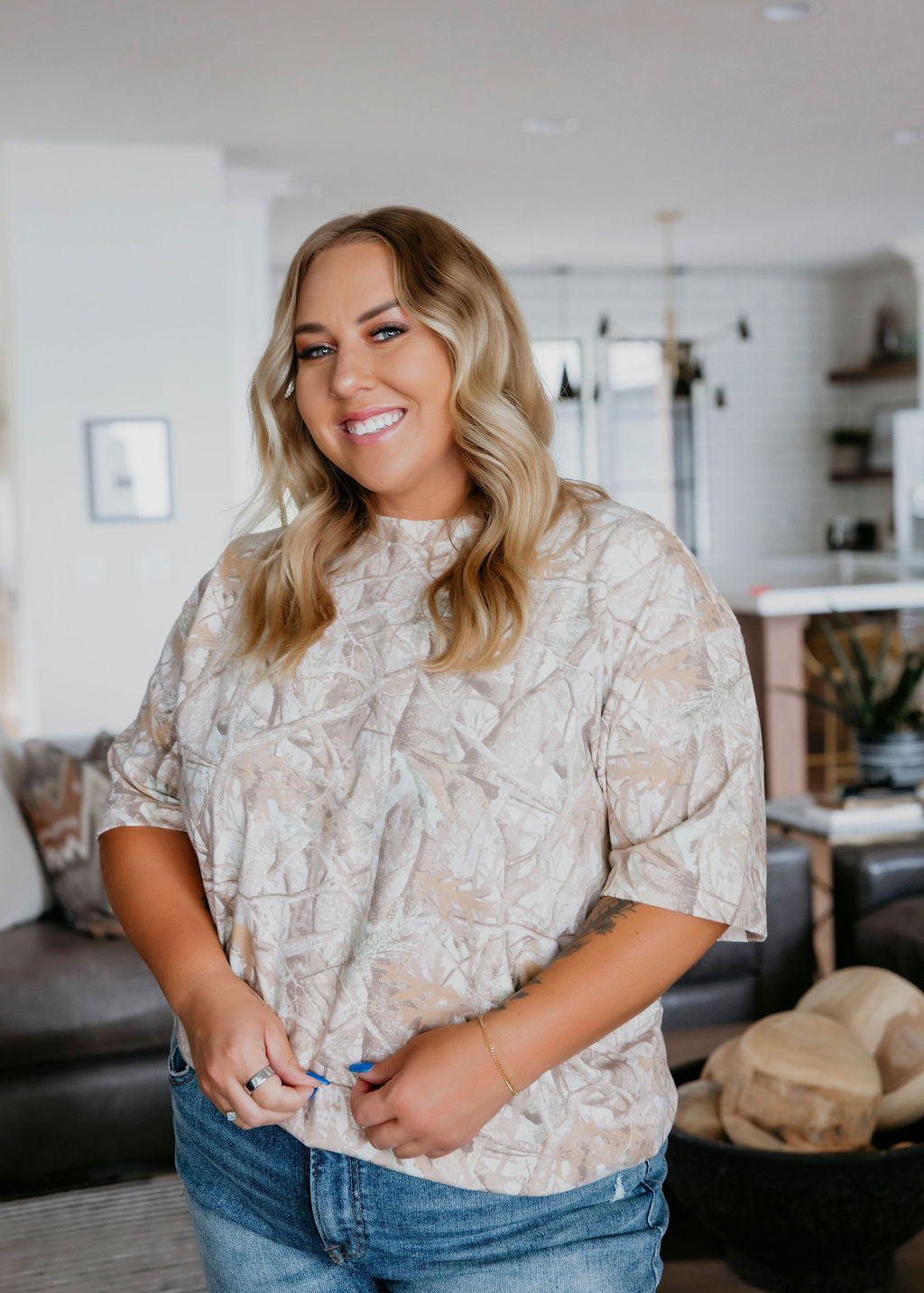 Camo Crew T-Shirt by Lily & Lottie