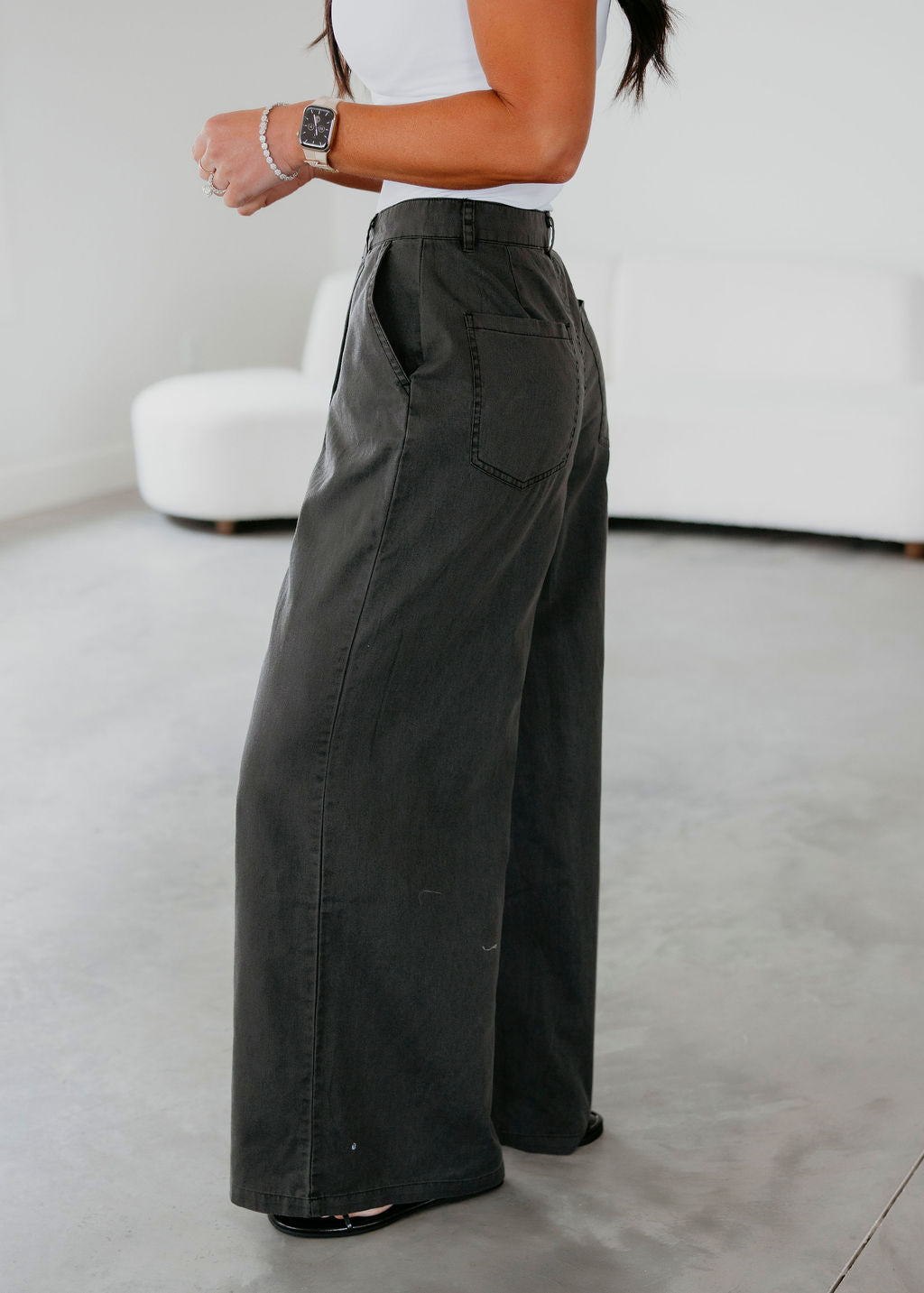 Garrick Pleated Wide Leg Pant