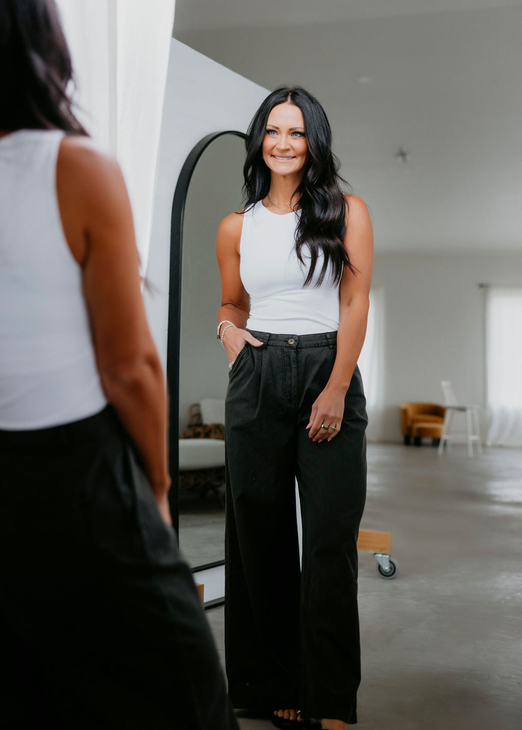 Garrick Pleated Wide Leg Pant