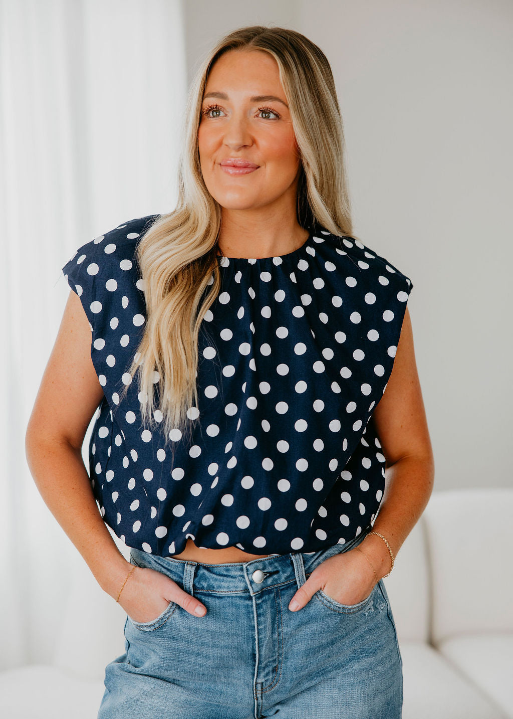 image of Austyn Polka Dot Top