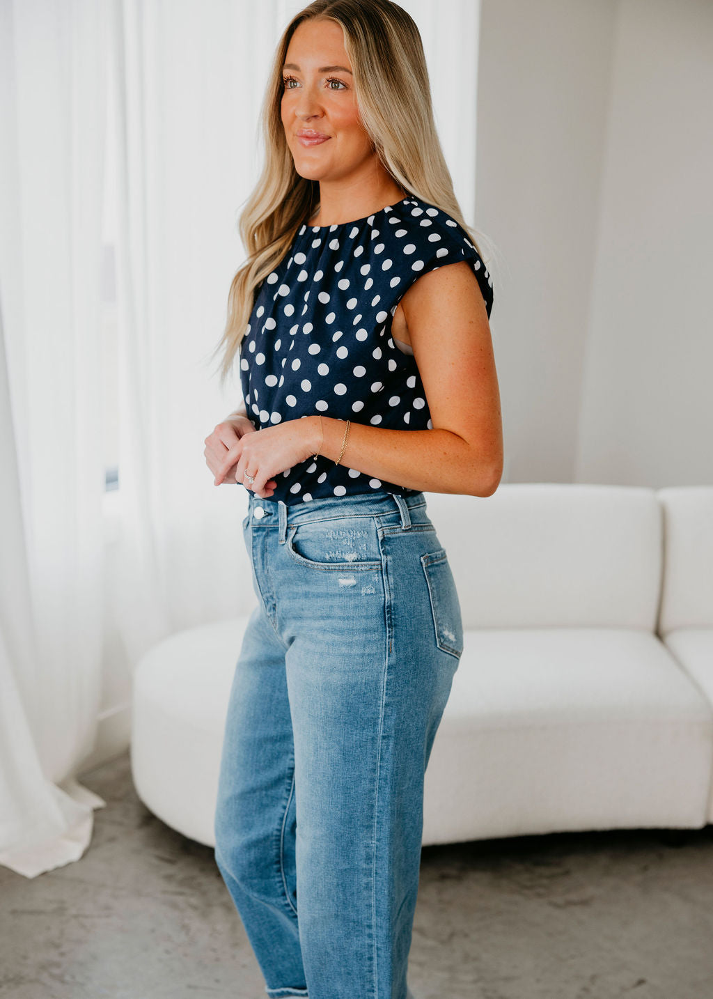 Austyn Polka Dot Top