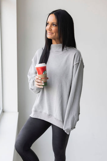 Shon Mock Neck Sweatshirt