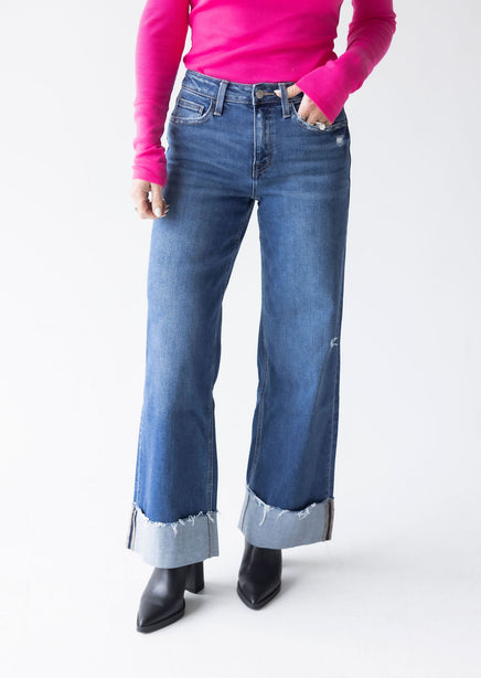 Hendon Flying Monkey Cuffed Wide Leg Jean product view