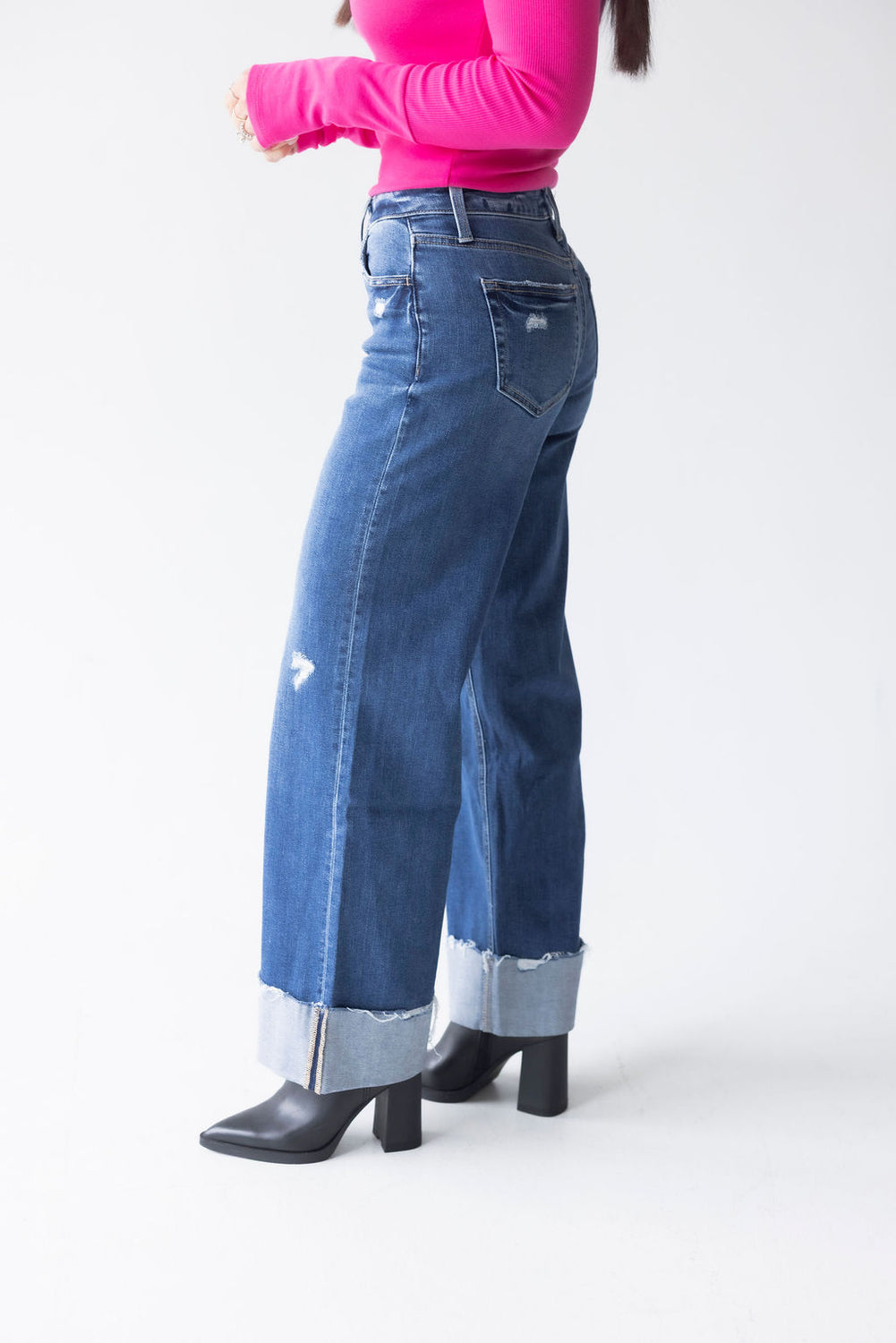 Hendon Flying Monkey Cuffed Wide Leg Jean