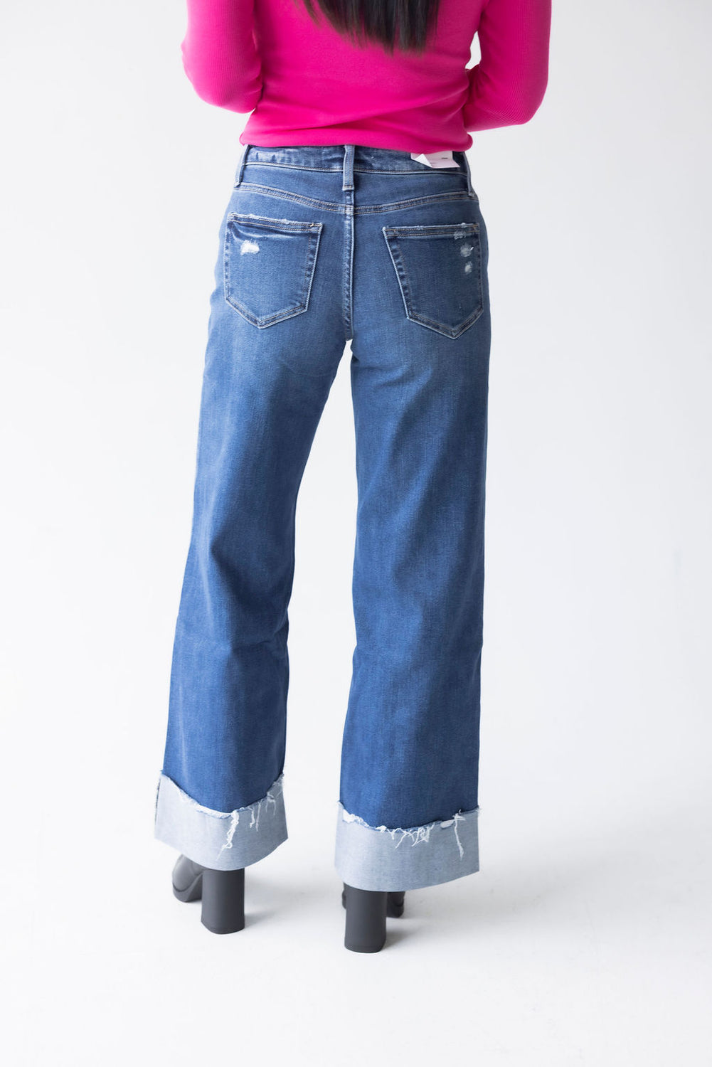 Hendon Flying Monkey Cuffed Wide Leg Jean