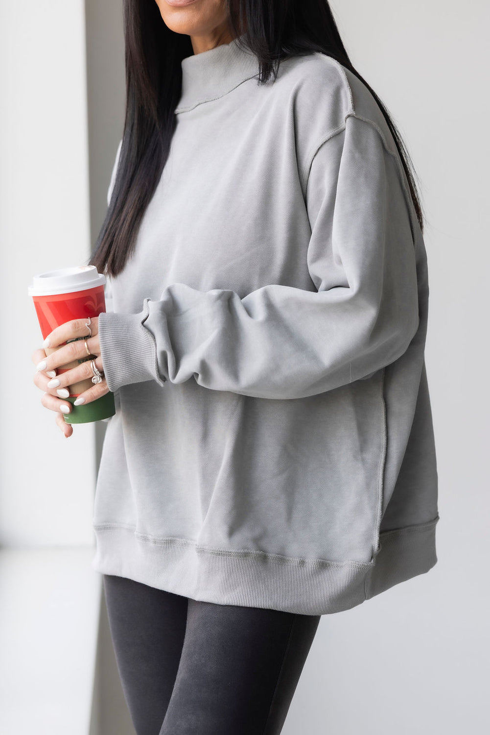 Shon Mock Neck Sweatshirt