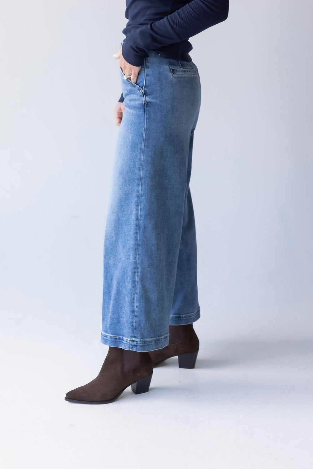 Kyleen Hidden Wide Leg Trouser Jeans