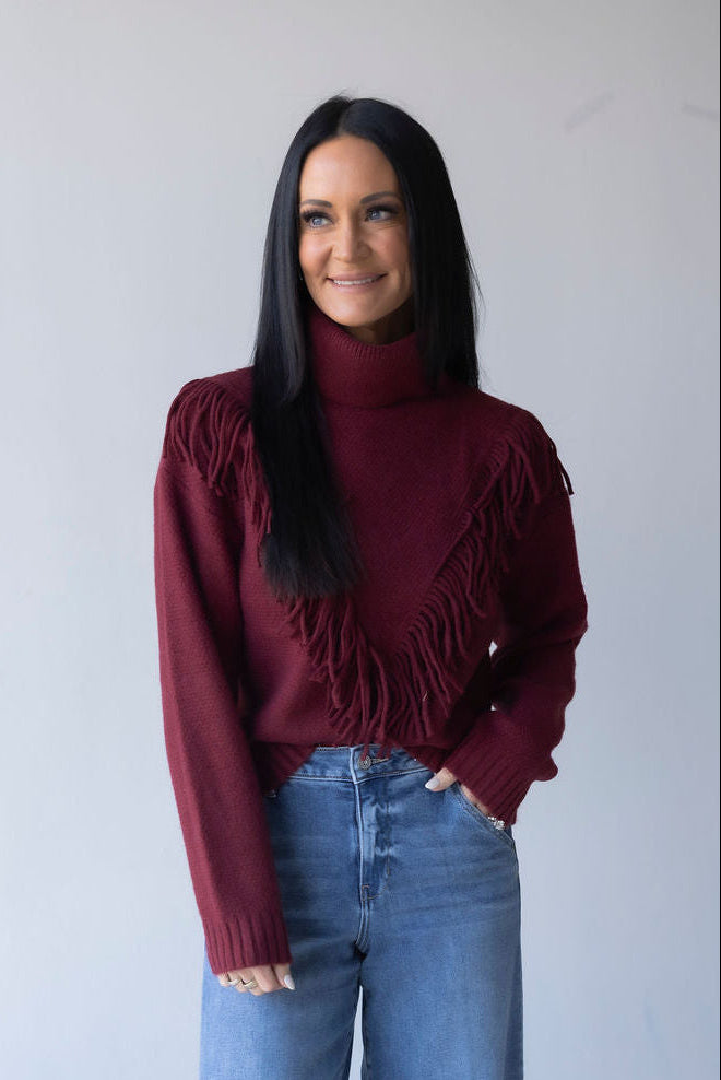 Maddison Fringe Trim Sweater