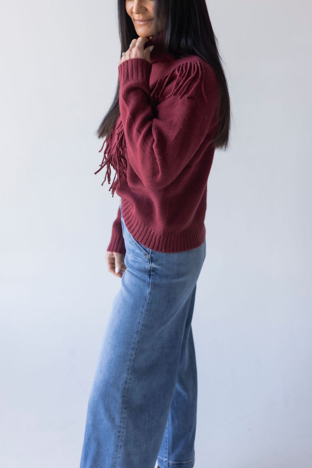 Maddison Fringe Trim Sweater