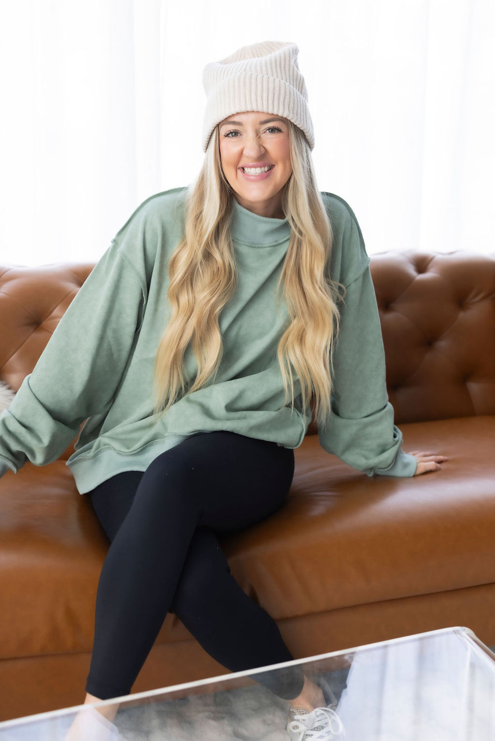 Shon Mock Neck Sweatshirt