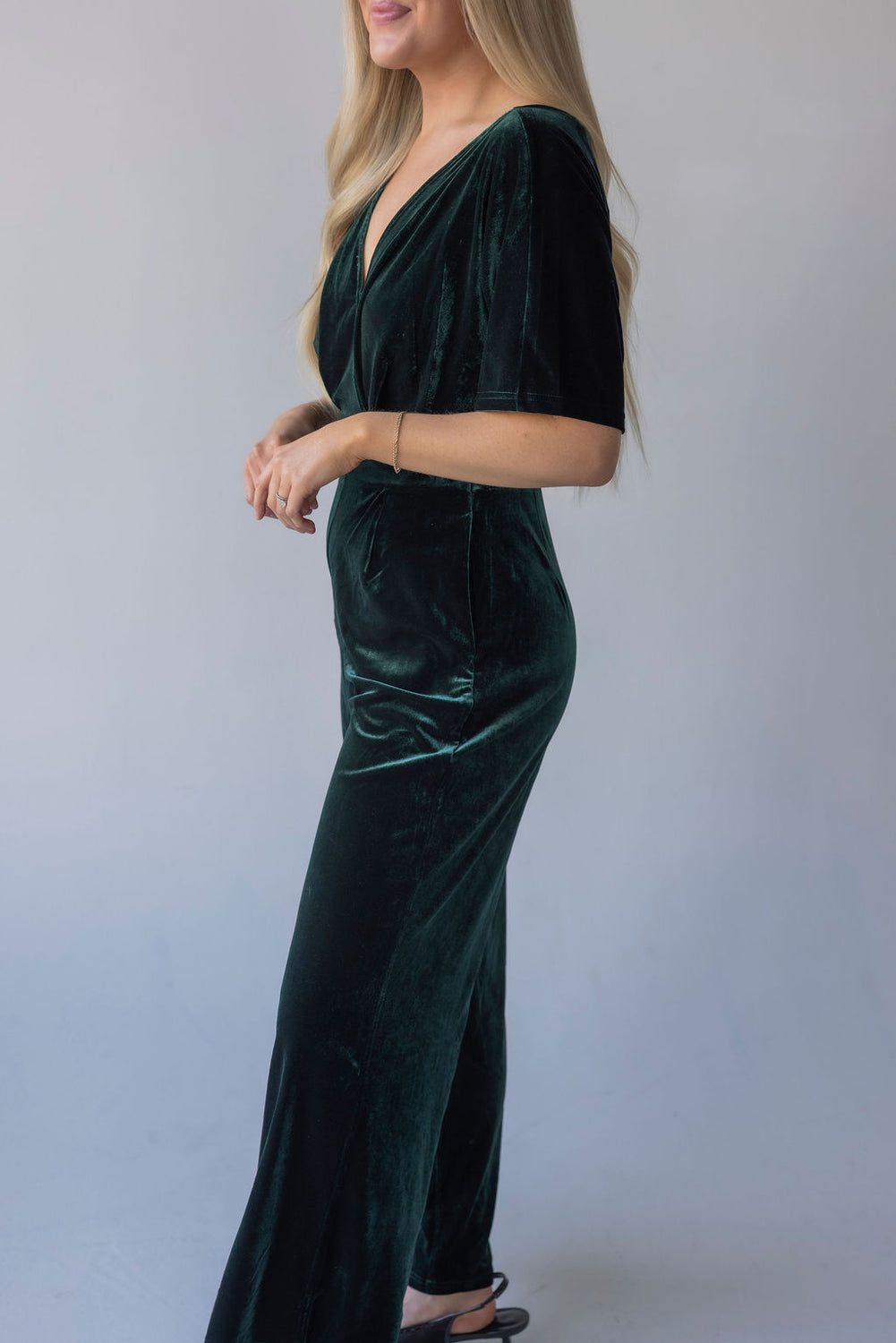 Zarah Velvet Pocketed Jumpsuit
