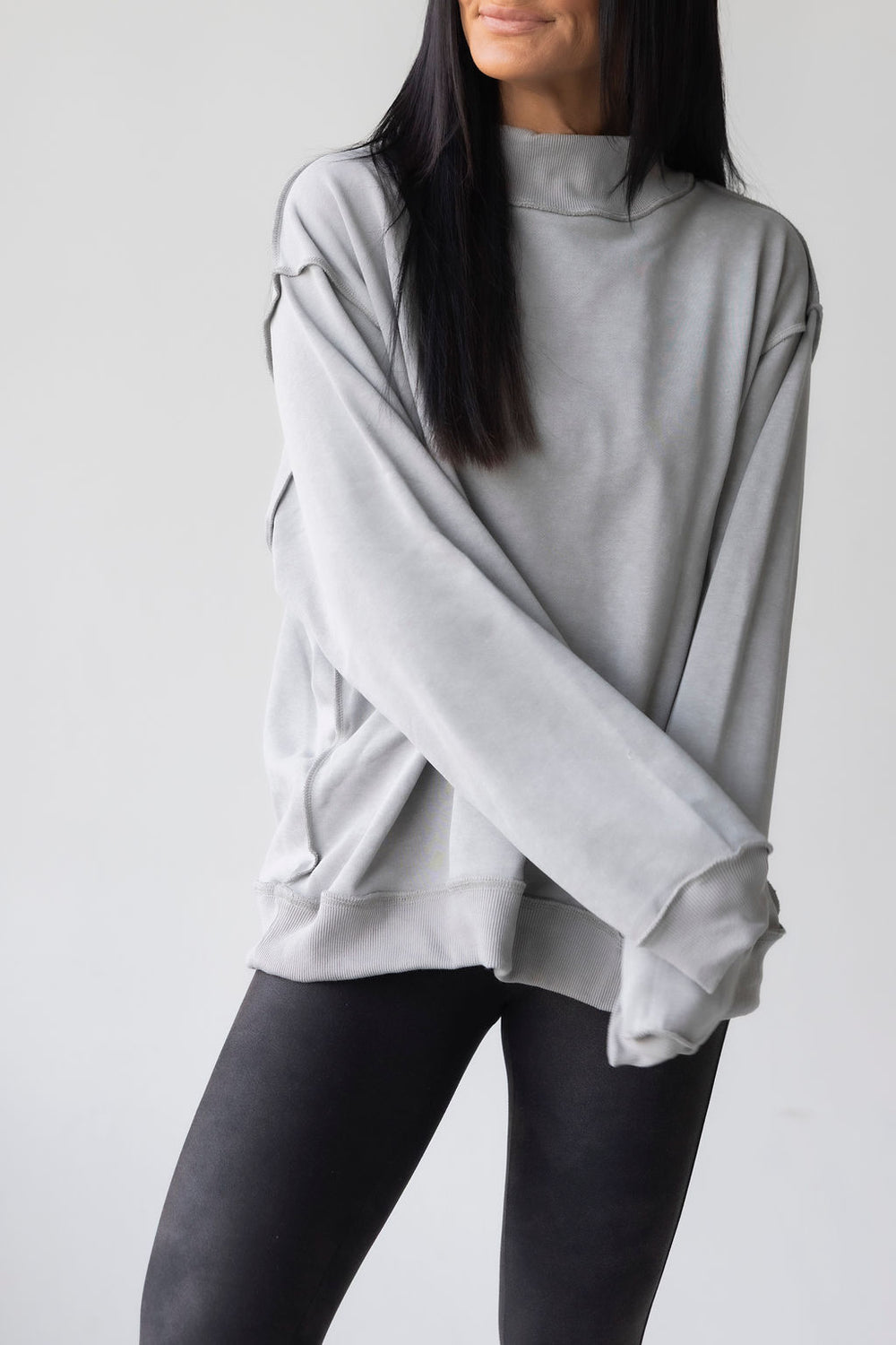 Shon Mock Neck Sweatshirt