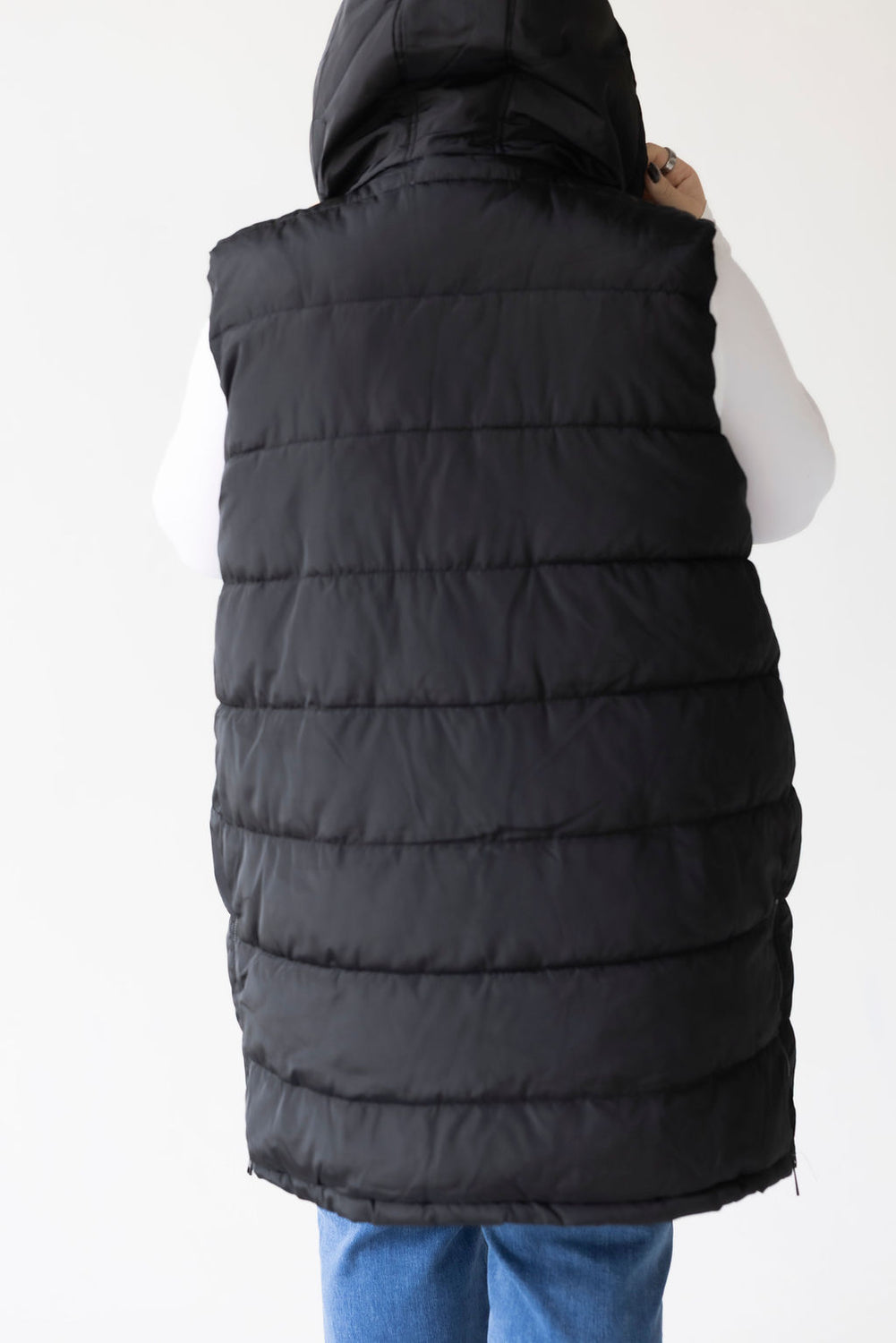 Curvy Peyton Hooded Puffer Vest