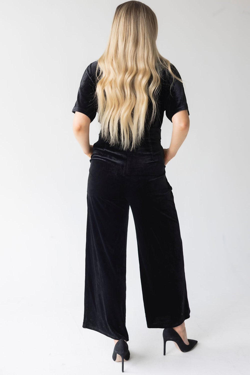 Zarah Velvet Pocketed Jumpsuit