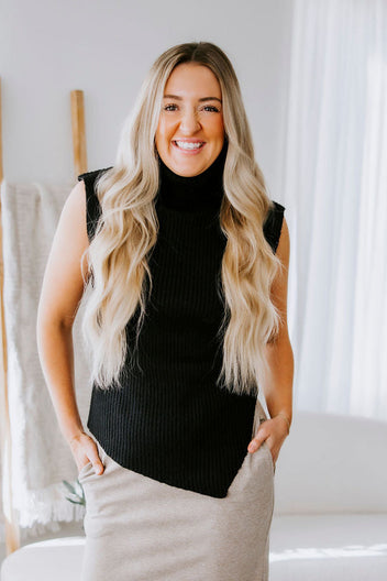 Lanae Sleeveless Turtleneck Sweater