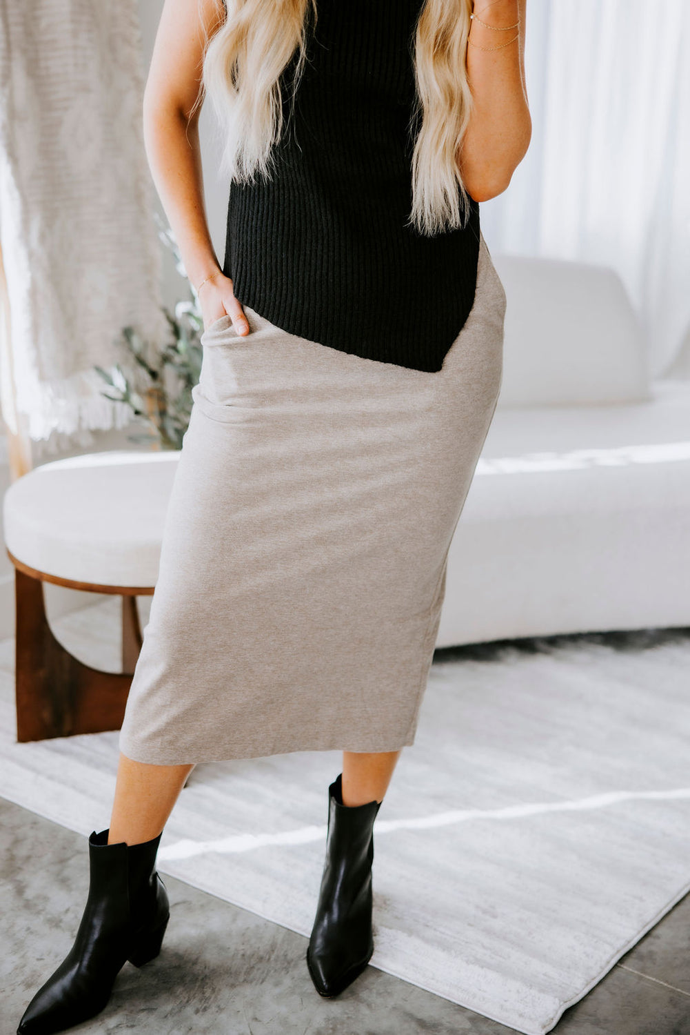 Ester Knit Midi Skirt