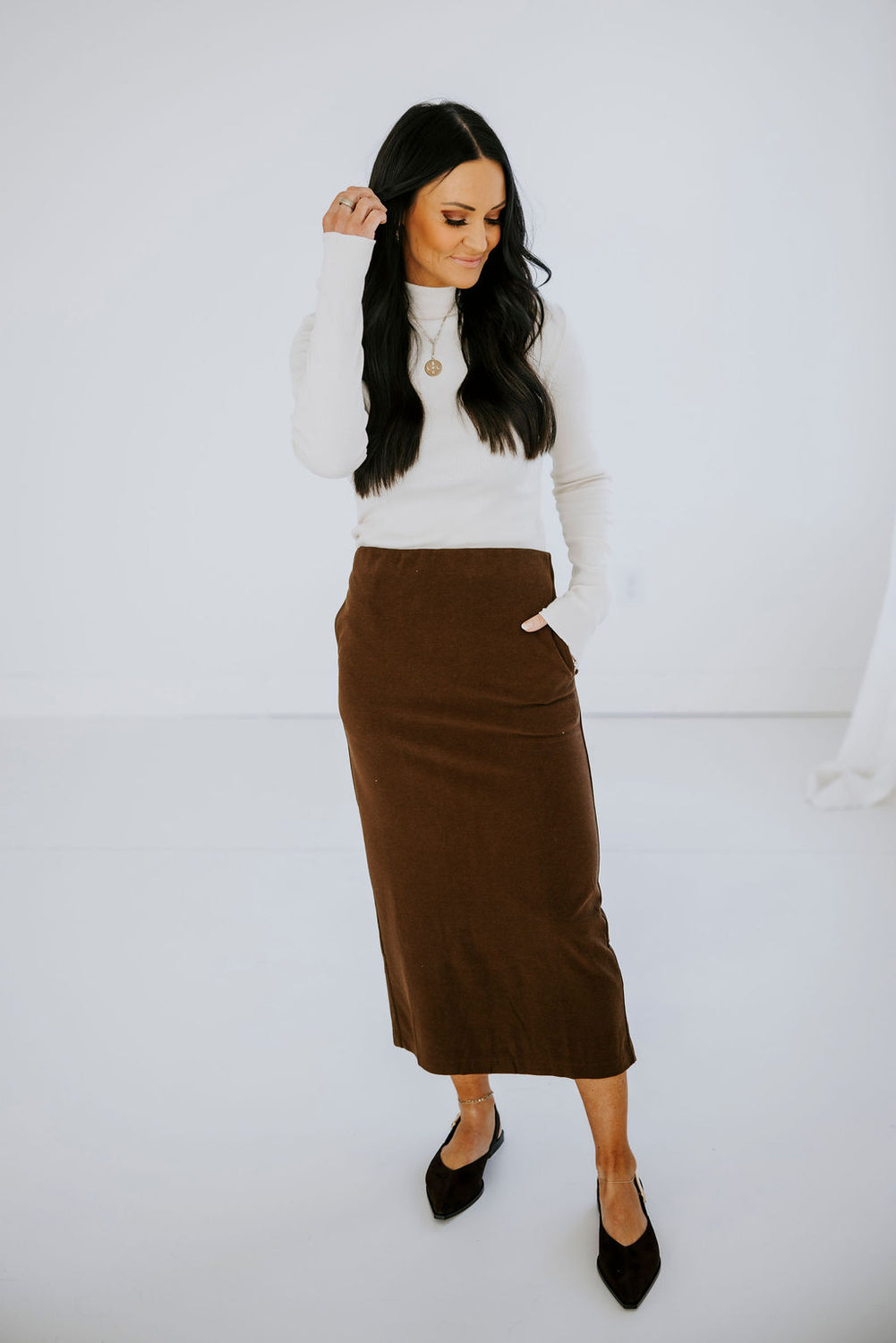 Ester Knit Midi Skirt