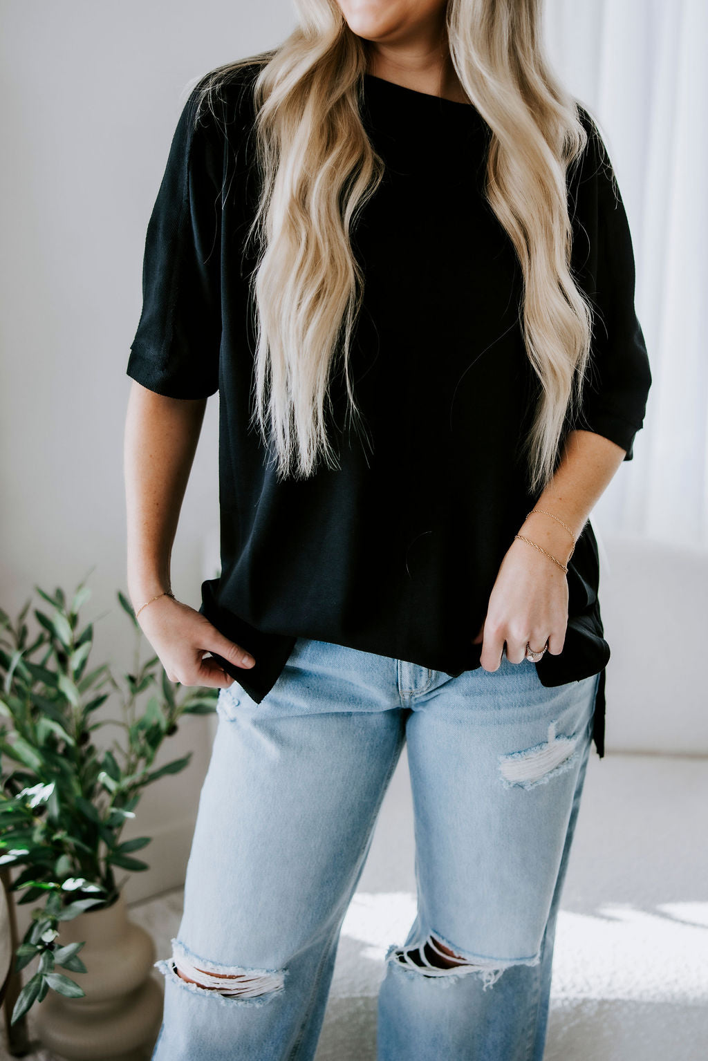 image of Kaline Dolman Sleeve Top