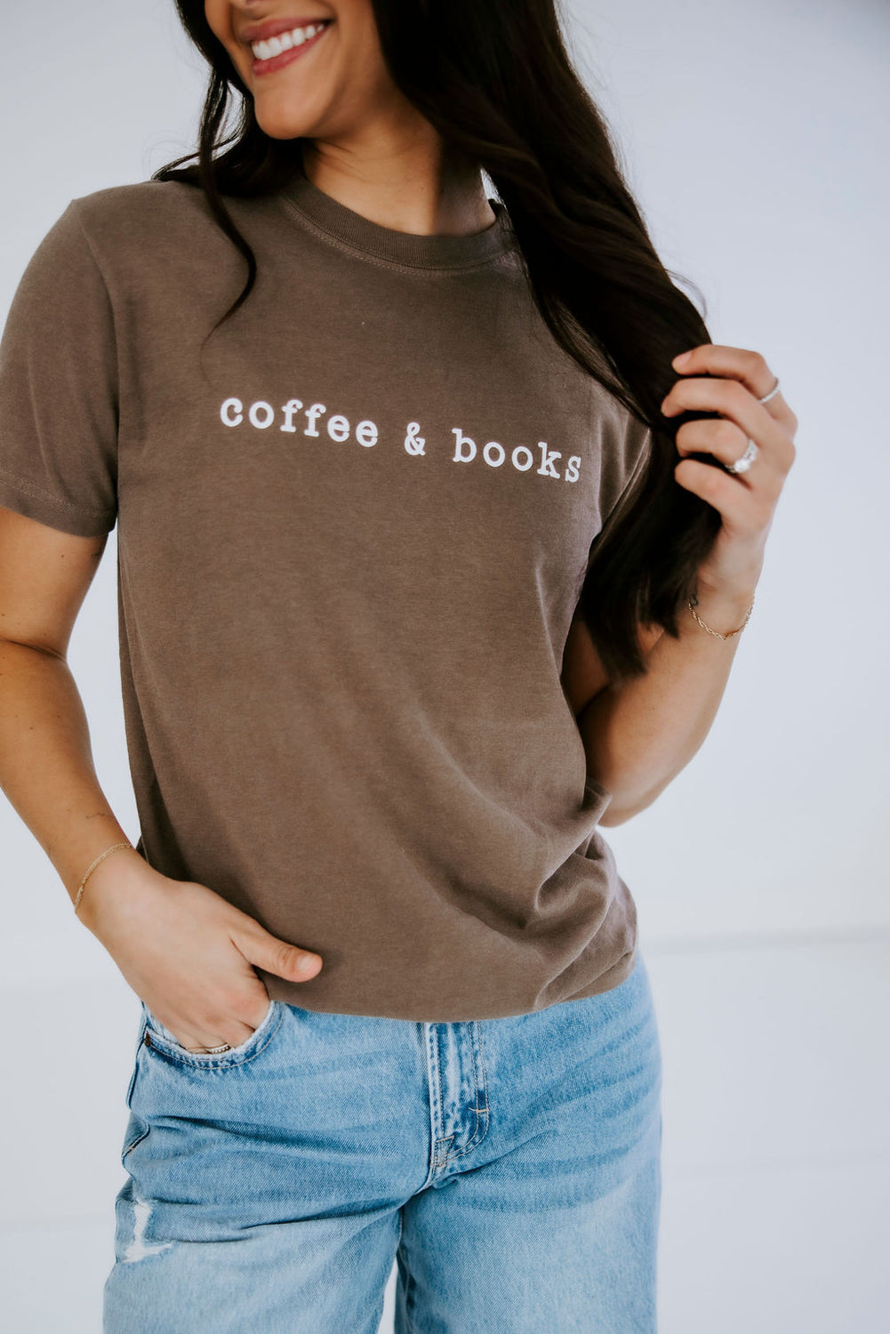 Books & Coffee Graphic Tee