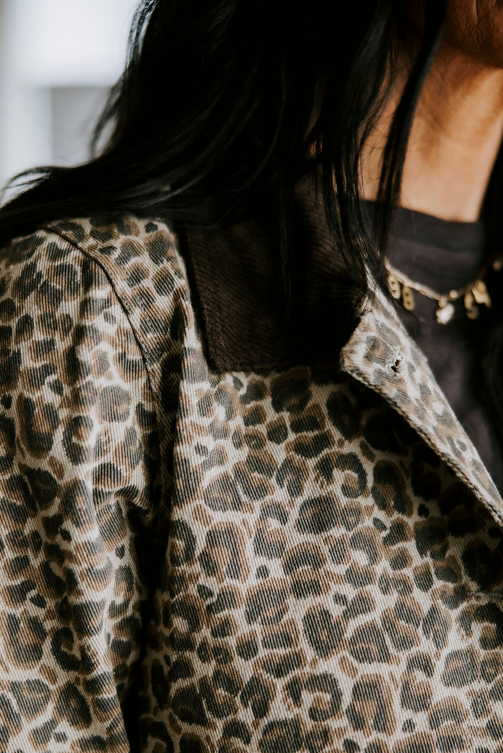 Mindie Leopard Barn Jacket