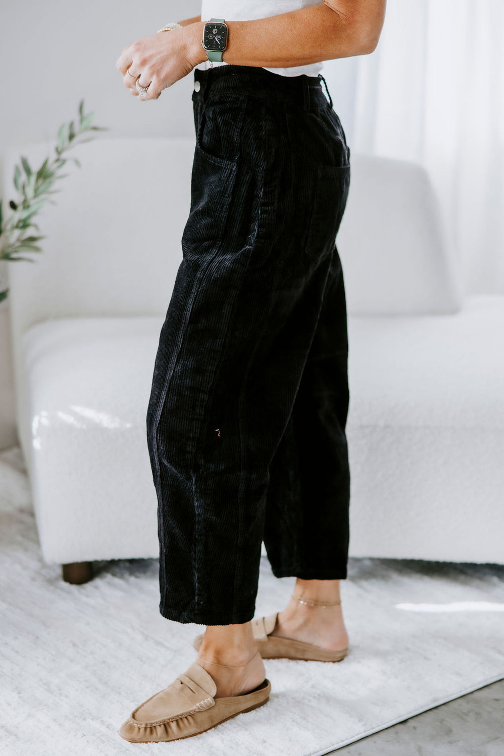 Cassidie Corduroy Barrel Pants