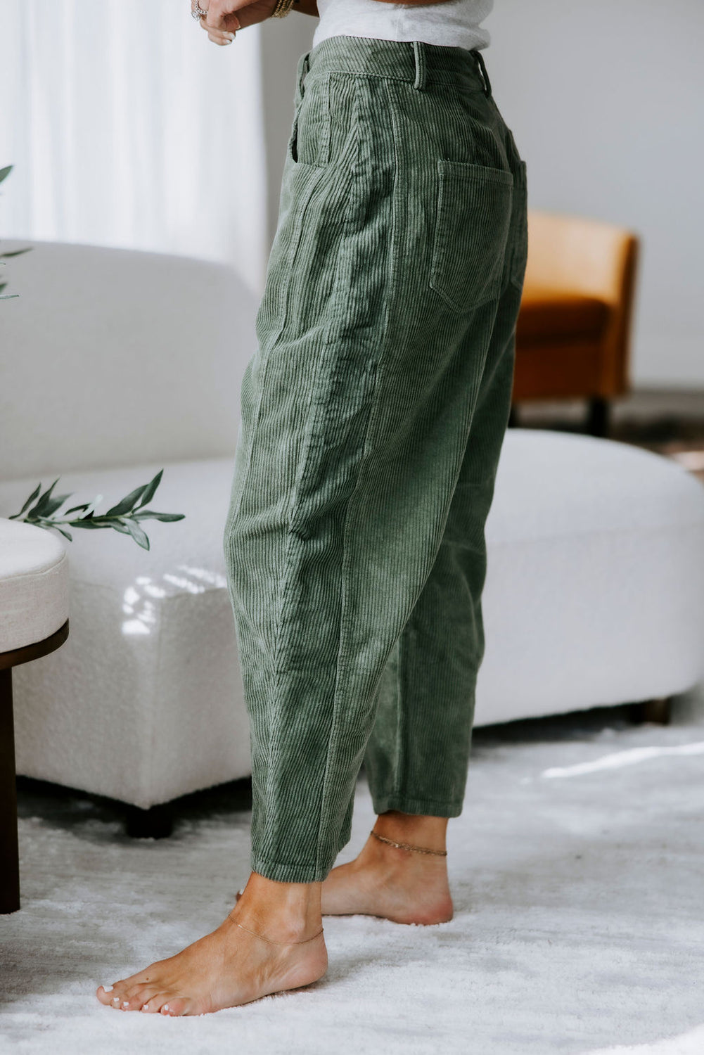 Cassidie Corduroy Barrel Pants
