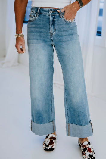 Hansin Hidden Wide Leg Jeans